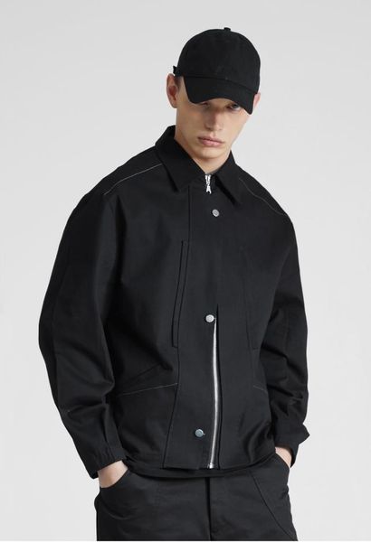 

men's jackets xs-6xl men women's clothing hair stylist fashion casual with sloping placket jacket coat plus size costumes, Black;brown