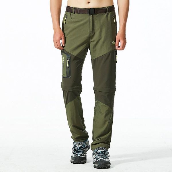 

men's outdoor cargo pants camping hiking climbing trekking fishing trousers breathable quick dry waterproof plus size -6xl, Black