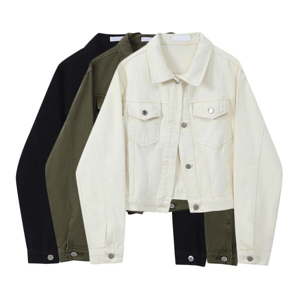 

women's jackets casacos longos para as mulheres denim novo outono streetwear outerwear jaqueta jean senhoras coreano moda baggy superio, Black;brown