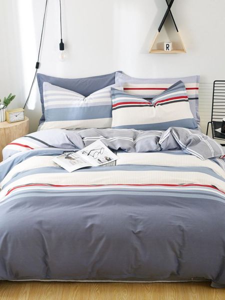 

bedding sets cotton four piece bedspread cover quilt student dormitory three