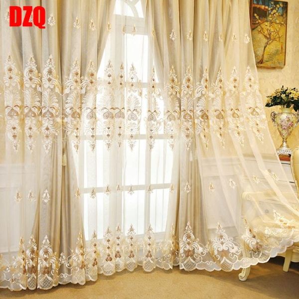 

curtain & drapes custom curtains stitching laser embroidery luxury classical european bedroom cloth blackout tulle valance drape