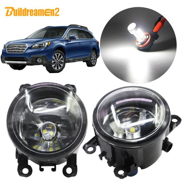 

other lighting system buildreamen2 for outback 2010 2011 2012 car styling h11 fog light assembly lampshade + bulb daytime running drl