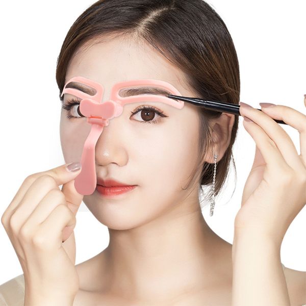 

2 color folding hand-held eyebrows can adjust curvature eyebrow shaping stereotypes artifact permanent makeup beauty tool