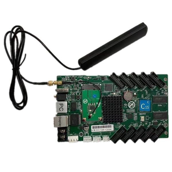 HD-C15 WiFi Asynchronous 384 * 320 пикселей WiFi + USB + 2 PORT Ethernet (можно использовать в качестве отправки Card) Asynchronous Video Full Color Led Display