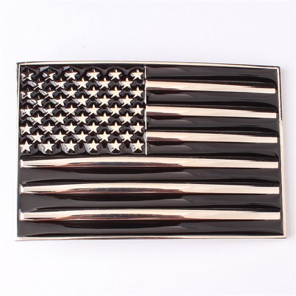 

2021 new diy for leather buckle american belt buckel customize metal flag head drop shipping bzcq, Black;brown