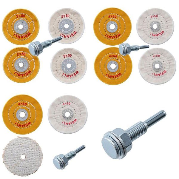 

hand & power tool accessories cloth buffing wheel grinder polishing pad 3\" 4\" buffer cleaning abrasive tools dropship