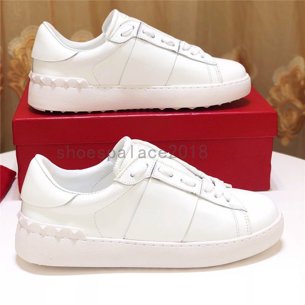 

stud spikes casual shoes black men women chaussures shoe comfort platform leather solid colors scarpes rockstud untitled noir dress shoe