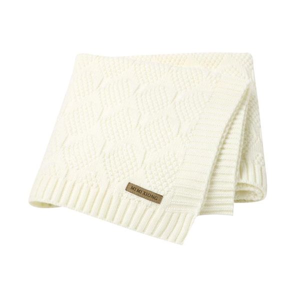 

baby blankets knitted newborn infant solid sleeping sack for stroller 100*80cm toddler infant outdoor mat children quilts covers