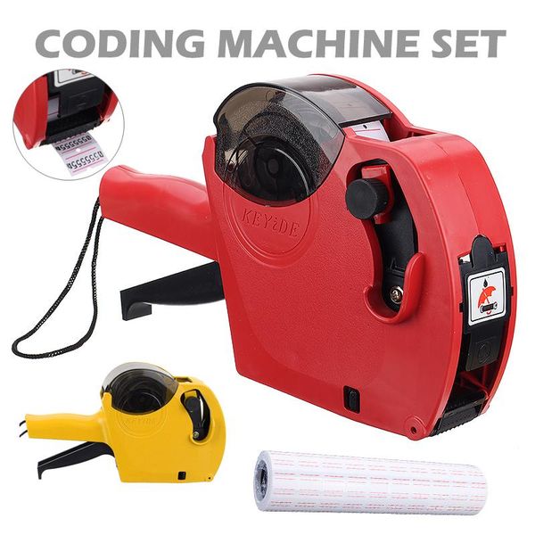 

tag gun supermarket plastic label labeling machine 8-digit 4000pcs