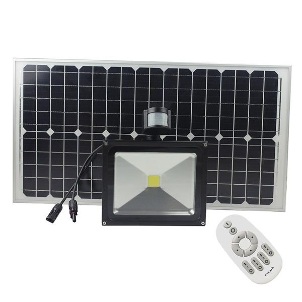 

solar lamps 8modes outdoor ip65 garden motion detected remote control flood light