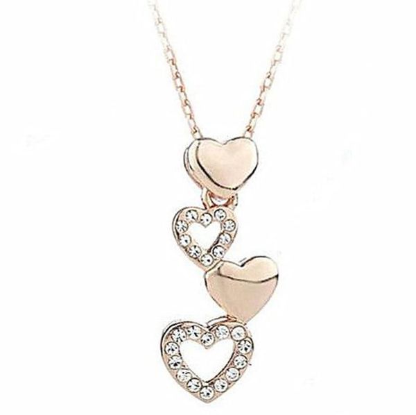 

pendant necklaces woman fashion champagne gold-color zircon choker necklace, Silver