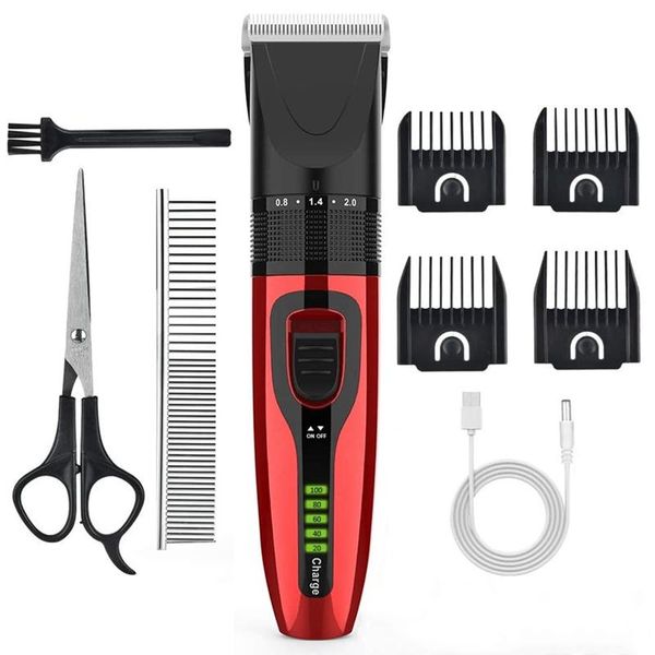 

hair clippers dog clippers, grooming kit low noise pet usb rechargeable cordless
