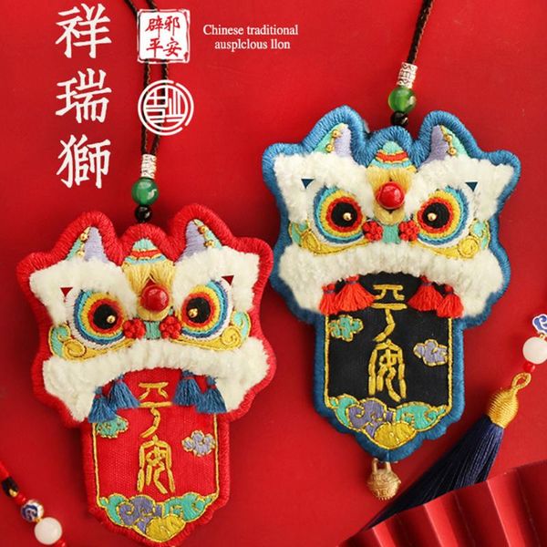 

other arts and crafts chinese amulet diy embroidery cat kit of keychain cross stitch set needlework handmade sewing craft decor car pendant