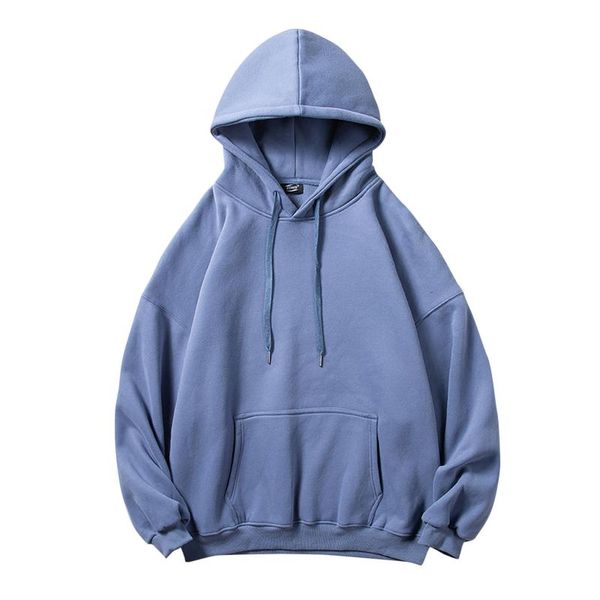 

men's hoodies & sweatshirts men hip hop oversized long sleeve solid color tyle sportwear pullover hooded tracksuit outerwear, Black