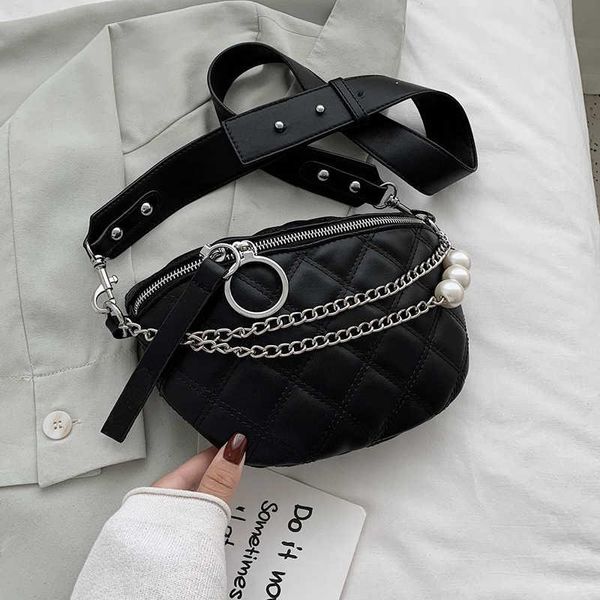 

evening bags small solid color crossbody for women 2021 pearl design summer shoulder female phone purses chain handbags
