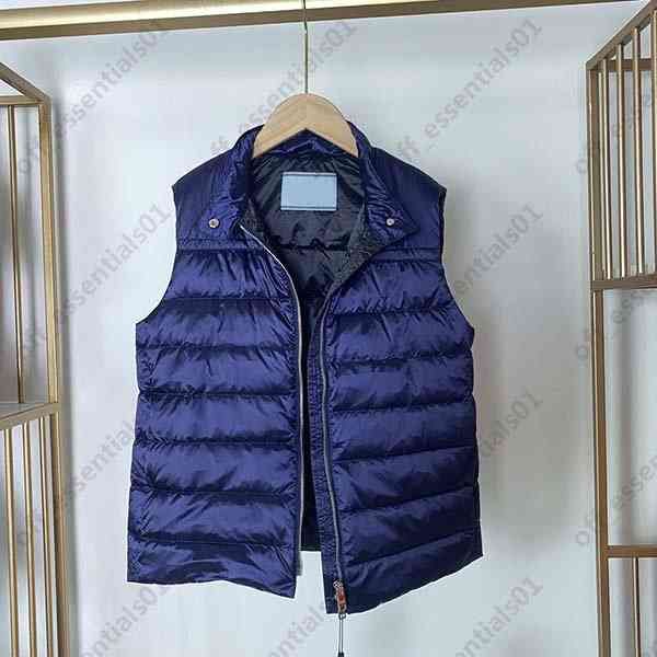 

Men's Down & Parkas Italy Brand P mens down vest Triangle Designers Men S Clothing Same style for male and female U70j# 3PHF, Black