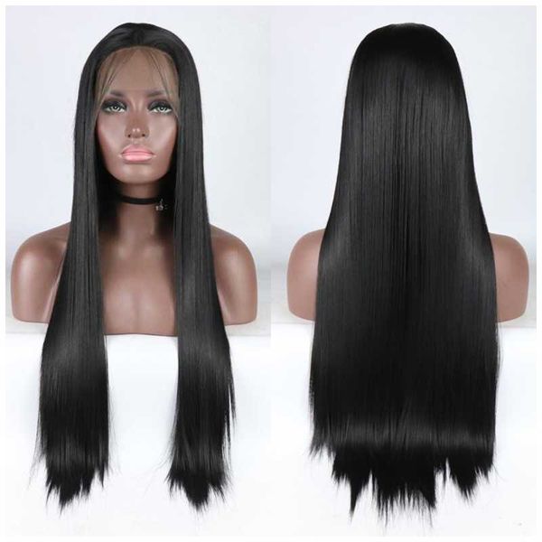 

lace wigs front wig human hair straight 12-28inch ladies brazilian frontal fontal, Black;brown