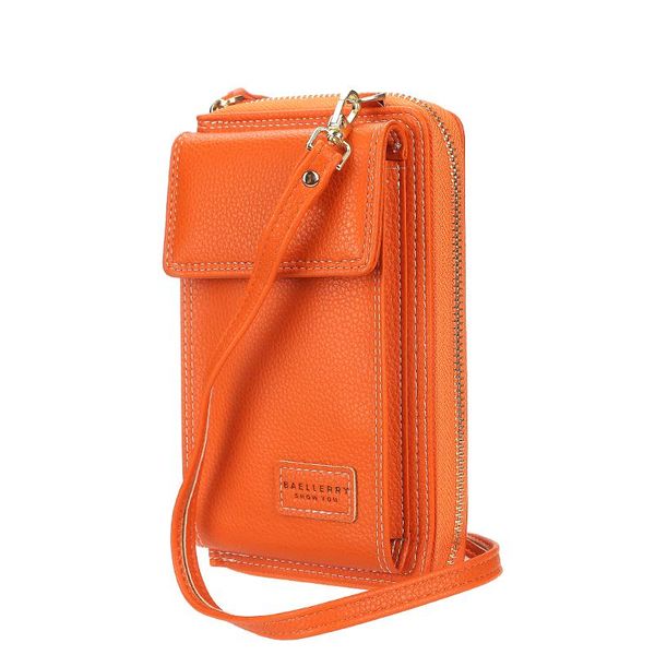 

wallets women's long wallet multi-function small square bag zipper phone single shoulder messenger, Red;black