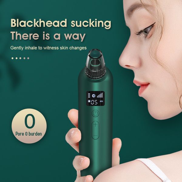 Removedor de Blackhead Vácuo Atualizado Facial Pore Cleaner Elétrico Acne Comedone Extractor Whitehead Cuidados com a pele Ferramenta de beleza