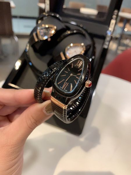

women watches quartz movement snake watch smooth watches watch clock simple and elegant, Slivery;brown
