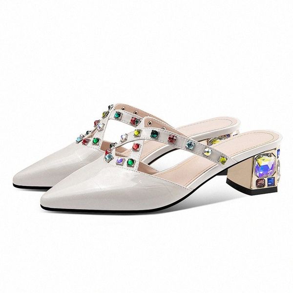 

pgxxzlx 2020 summer womens sandals patent leather gladiator sandal women heels slippers sandalias de mujer fashion lady shoes v1d9#, Black