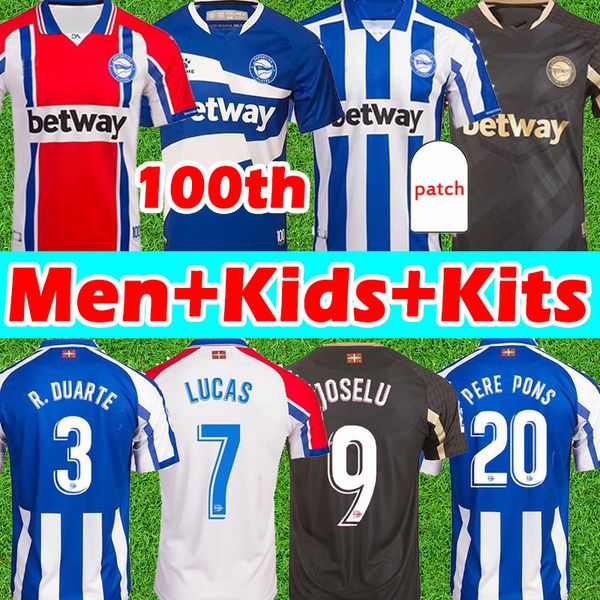 

new deportivo alaves soccer jerseys 100th centenary 2020 2021 alavÃ©s camiseta de fÃºtbol pere pons lucas men kids kits football shirts, Black;yellow