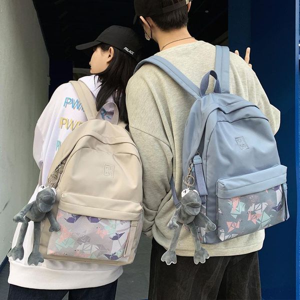 

backpack ladies women school bag for teenage girls college couple travel rucksack men fashion trendy mochilas purse