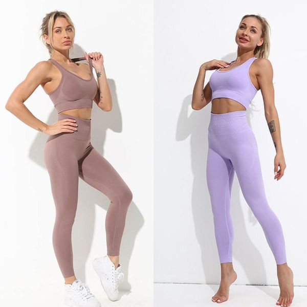 

yoga outfit 1/4 pcs seamless set women workout sportswear gym clothing fitness long sleeve +high waist leggings+ bra sports suits