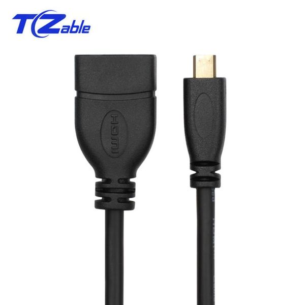 

audio cables & connectors micro to cable type d male a female adapter 1080p 90 degree right angle convertors 0.15m black