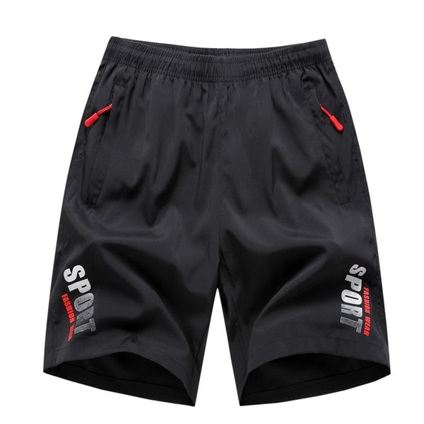

summer shorts men breathable casual sweatpants fitness beach quick dry sports plus size s-6xl dk8015 210713, White;black