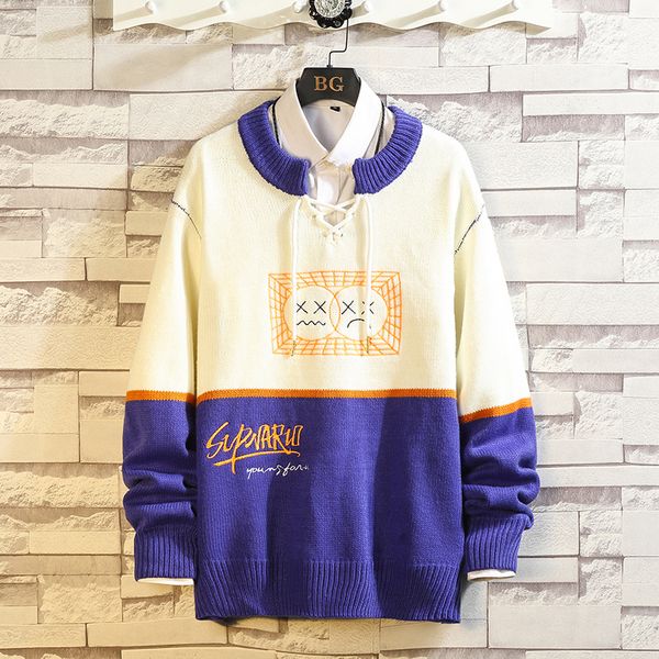 

autumn spring sweatshirt with the hoodie of black men striped hip hop punk pullover streetwear casual fashion clothes oversize 5xl qqpp
