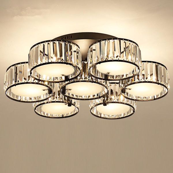 

american lustre crystal led chandeliers black metal living room led ceiling chandelier lights bedroom chandelier lighting