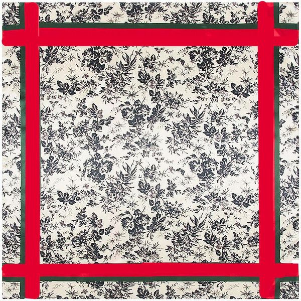 

scarves retro 90x90cm imitation silk scarf shawl fashion women india spring flower muslim headscarf, Blue;gray