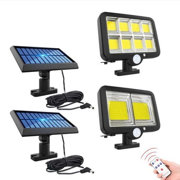 

solar lamps led lights outdoor lamp with motion sensor garden 3 modes light waterproof street wall