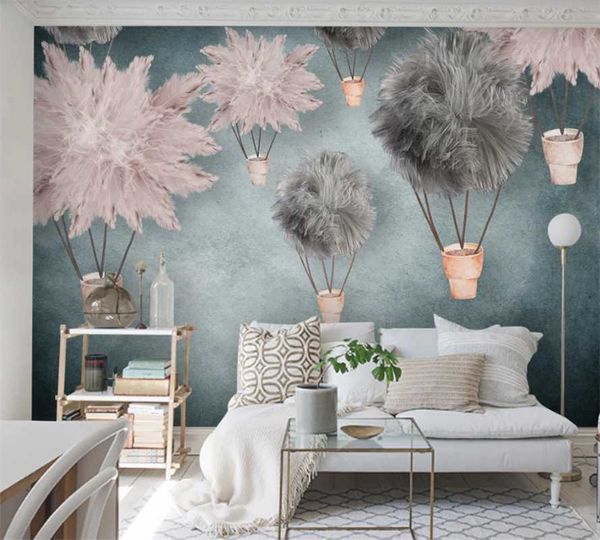 

custom 3d wallpaper mural nordic ins3d three-dimensional children's room wallpaper girl background wall