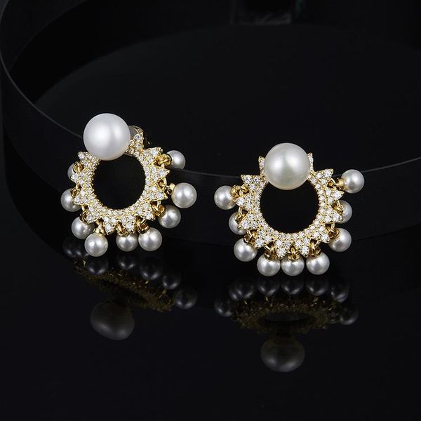 

dangle & chandelier natural pearl earrings s925 silver simple fine fashion charming jewelry 2021