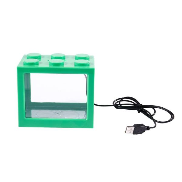 

aquariums mini usb led lighting clear fish tank ornament aquarium office deskdÃ©cor