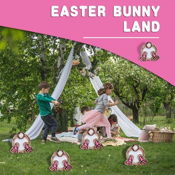 

easter cute kawaii bugarden sign outdoor lawn decoration card ground plug signs landmark garden decoration