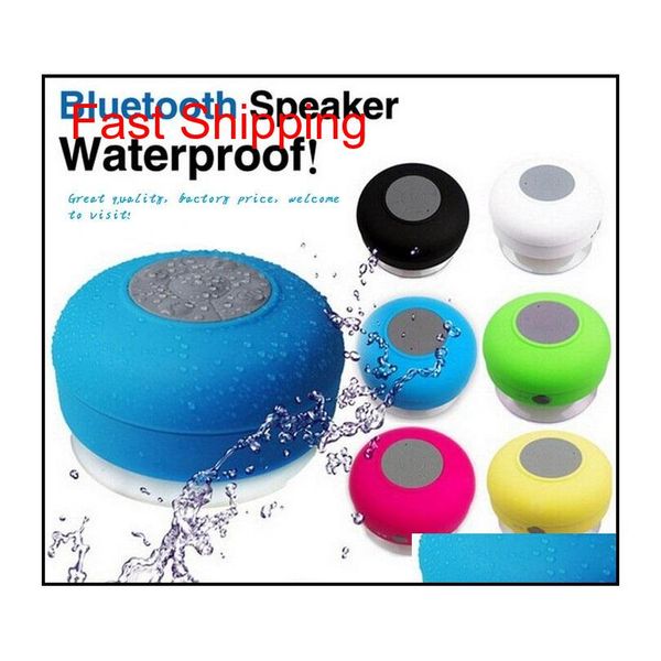 

2015 portable waterproof wireless bluetooth speaker shower car hands receive call mini suction ipx4 speakers box player mic dczrs px75t