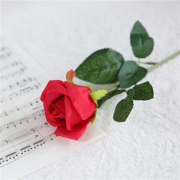 

1pc french romantic artificial rose flower diy simulation silk flower for party home wedding holiday decoration supplies flowers