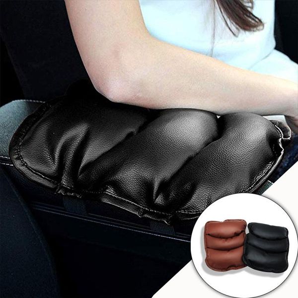 

car seat covers stying pu leather comfortable armrests box pad armrest storage protection cushion parking release