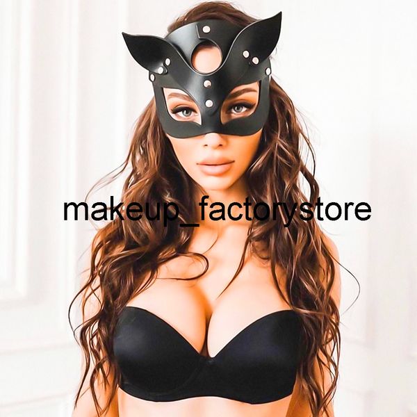 

massage women pu leather mask headgear head harness slave roleplay fetish 18 erotic toys for woman couples games
