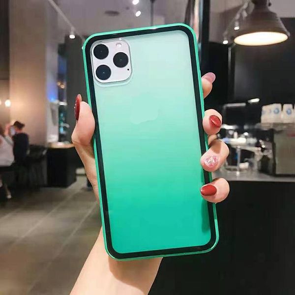 

6 color frame shockproof clear transparent protective cover case for iphone 12 mini 11 pro max x xr xs 7 8 plus