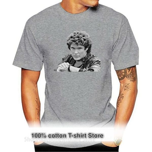 

men's t-shirts david hasselhoff men t shirt black clothing 3 a 066, White;black