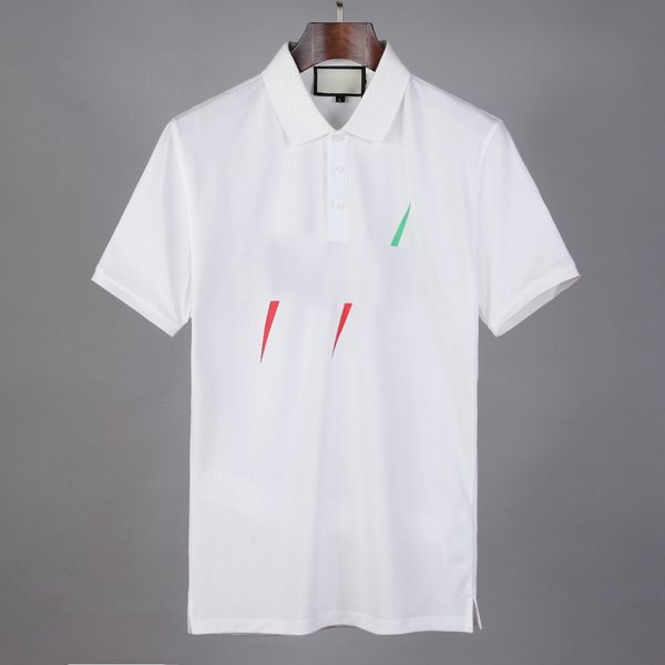 

printing pattern mens polos t shirt large size loose fashion personality men design shirts womens short black white green polos m-3xl, White;black