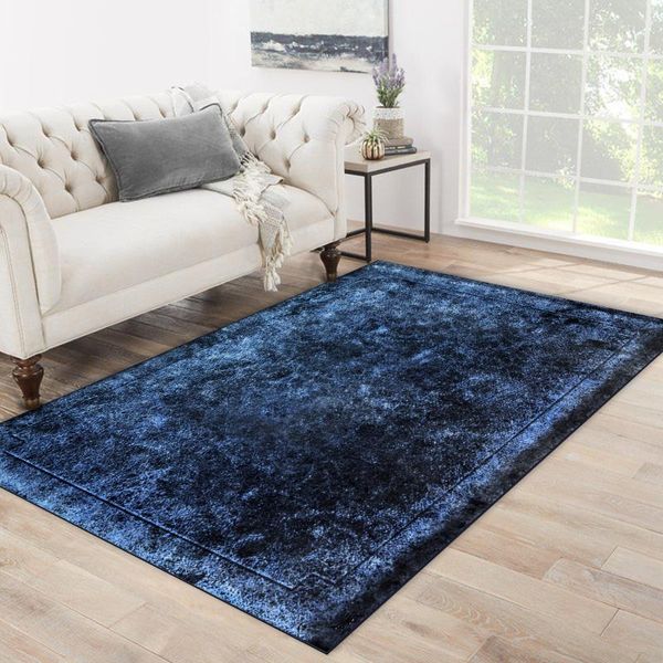 

carpets blue navy color plain patterned carpet modern living room soft textured