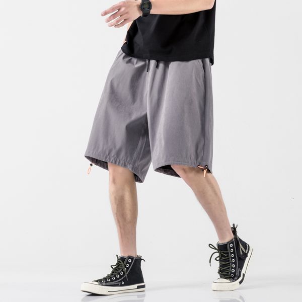 

new men hip hop shorts men's trousers fitness solid 2021 summer jogger mens sweatpants loose workout short streetwear fu7o gl99, White;black