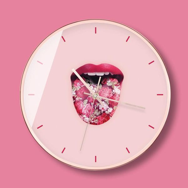 

wall clocks nordic clock modern art simple creative living room bedroom silent watch fresh hanging small 50w038
