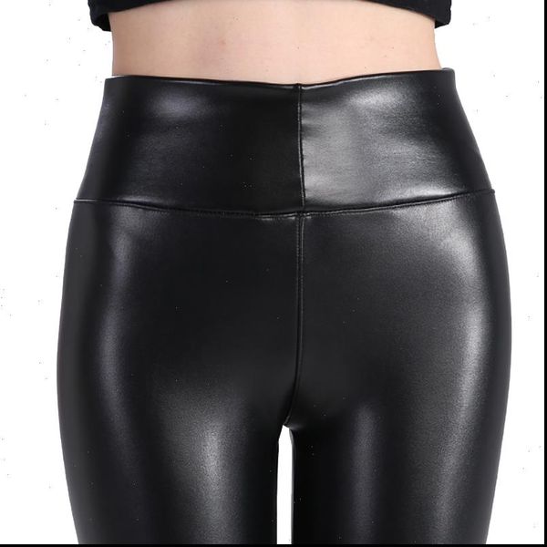 

high waist shiny leggings for new arrival woman slim fashion pants drop shipping good quality, Black