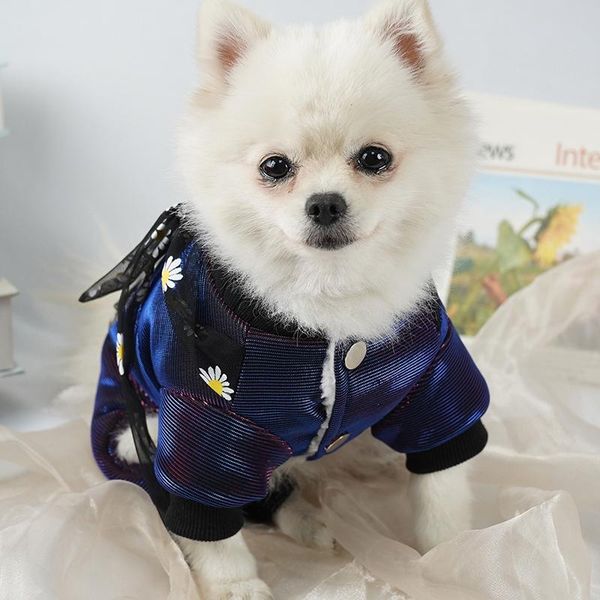 

dogs winter warm clothes puppy pet dog coats reflective discoloration dog jacket jumpsuits chihuahua yorkie clothing overalls